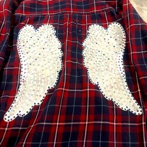 🔥UPCYCLED -21MEN-FLANNEL BUTTON DOWN🔥MEASUREMENTS IN PICS🔥